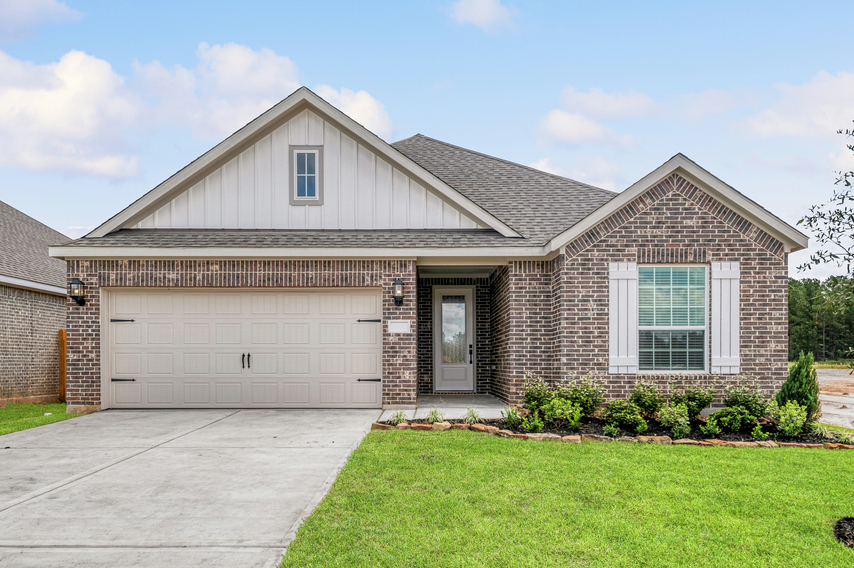 The Oak plan with professional front yard landscaping