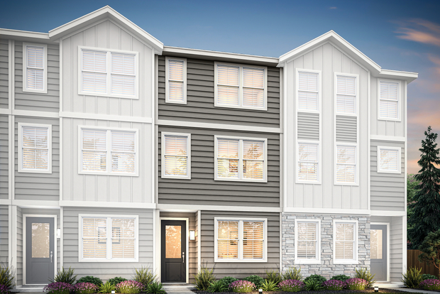 Rendering of the Berlin at Allen Townhomes