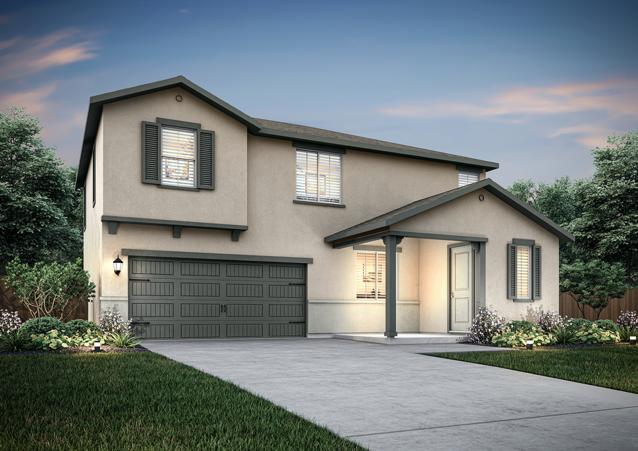 The Newport is a beautiful two story home.