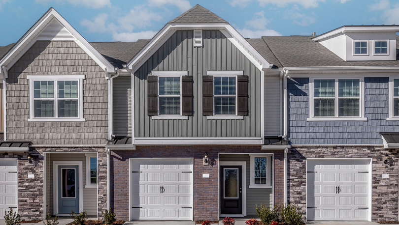 The exterior of the Maple has beautiful stone detailing