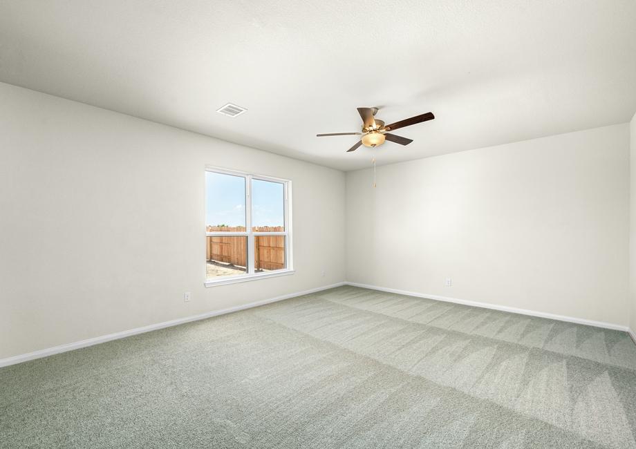 The spacious family room is perfect for the whole family