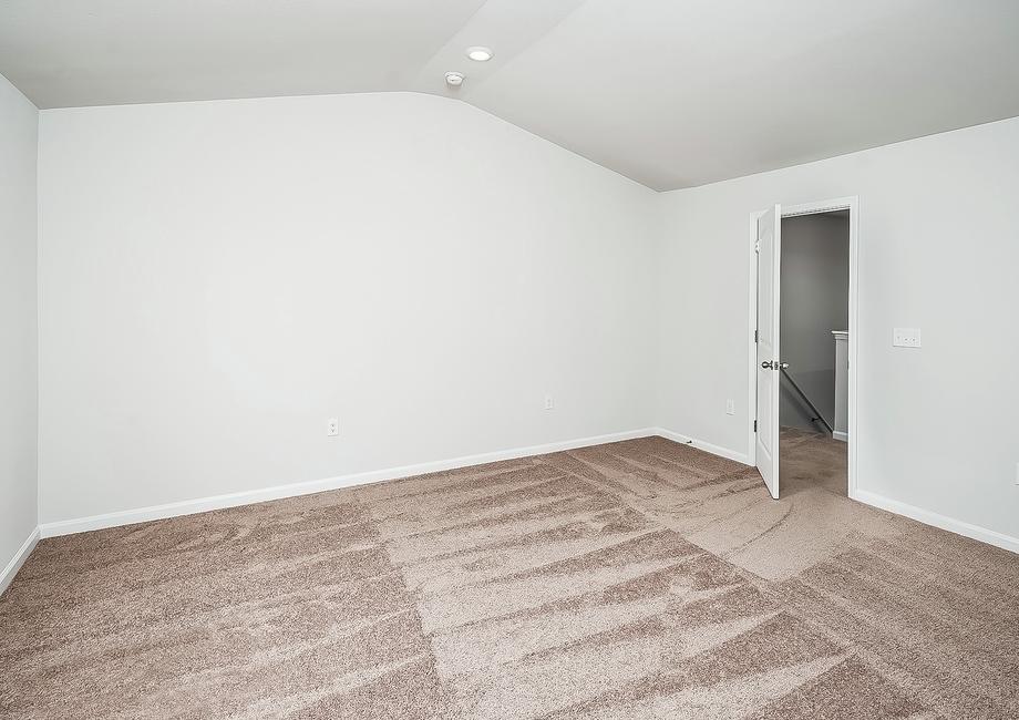 Master bedroom with carpet