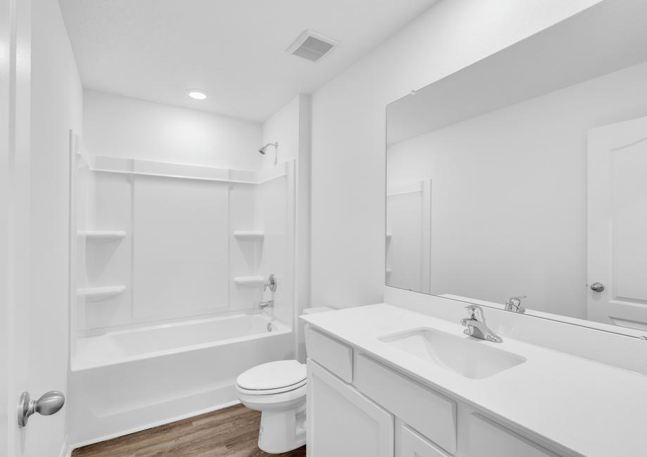 The secondary bathrooms will provide plenty of space for your guests
