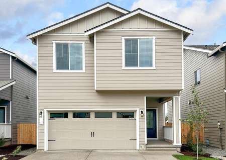 The Hood is a beautiful two story home with siding.