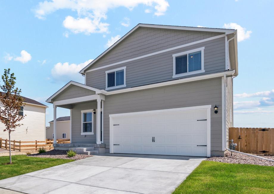 The Laramie is a beautiful two-story home.