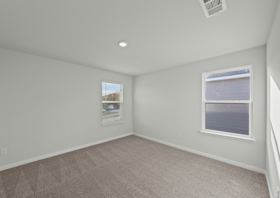 The upstairs loft of the Piper has two windows that let in great, natural light.
