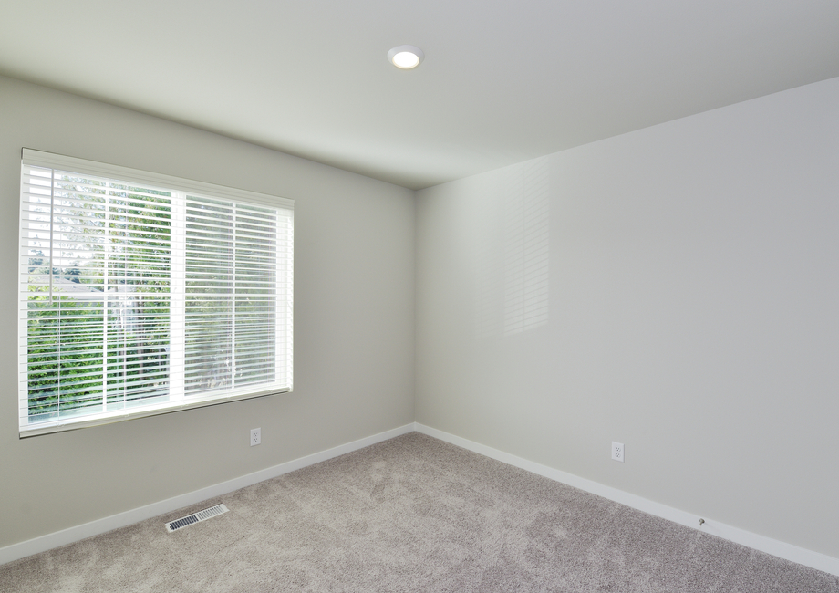 The bedrooms in this home have carpet.