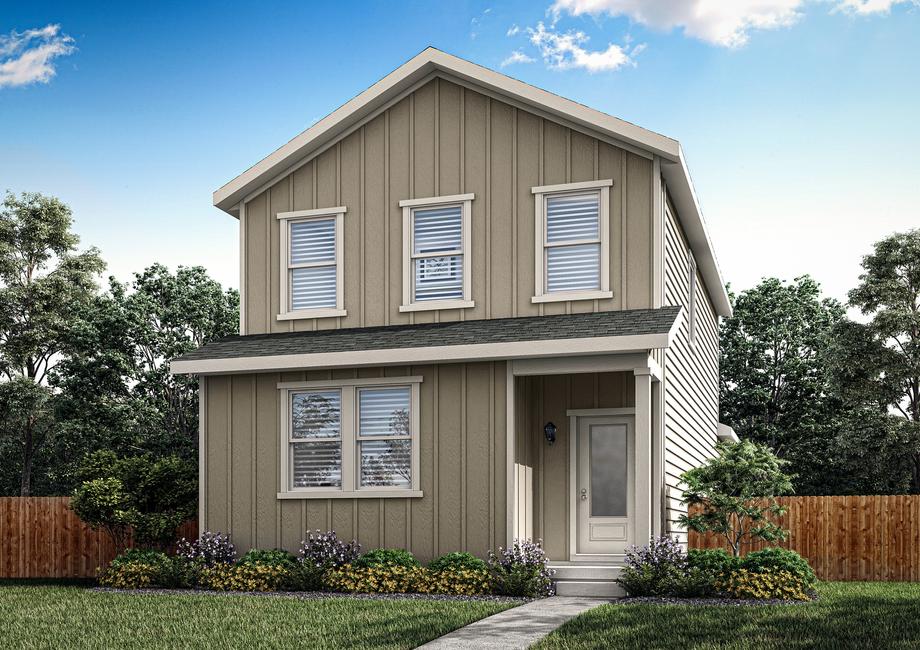 The Silverton is a beautiful two-story floor plan.