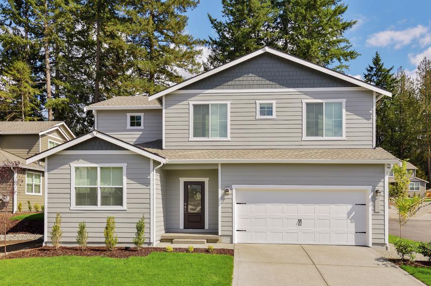 The Henry is a two story home with siding.