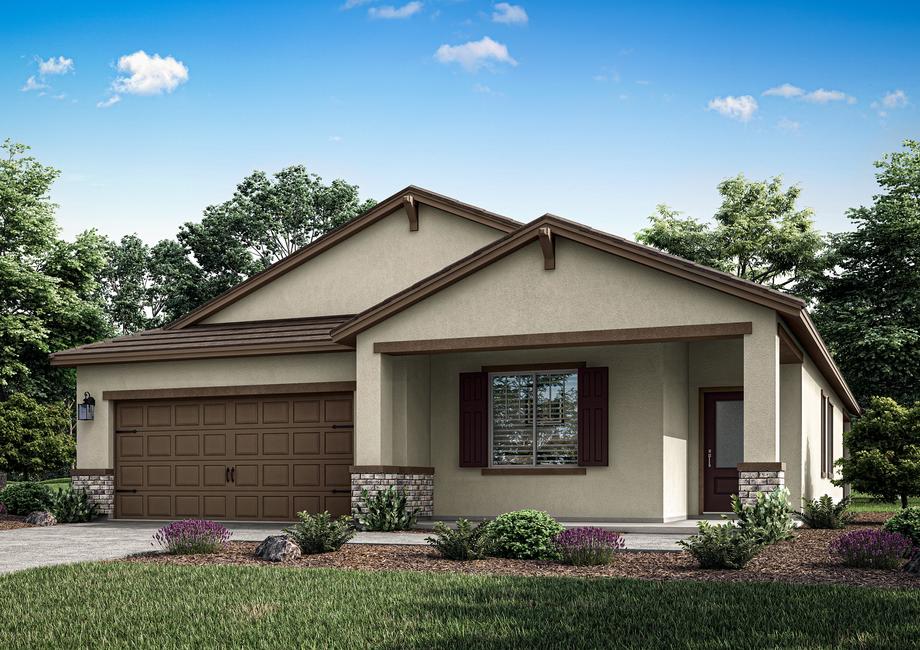 The Laguna is a beautiful single story home with stucco.