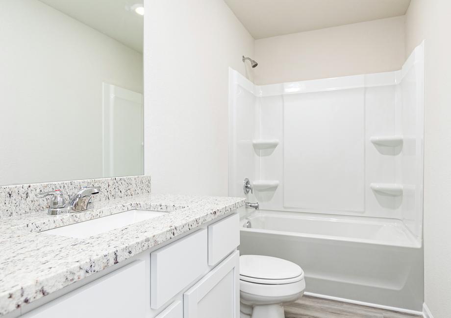 The second bathroom is perfect for your family and guests