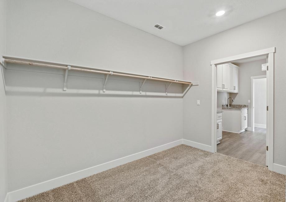 Enjoy the large walk-in closet!