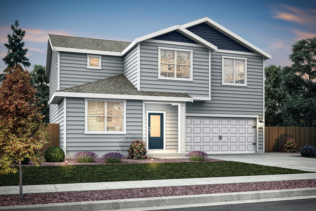 The Mercer is a beautiful two story home.