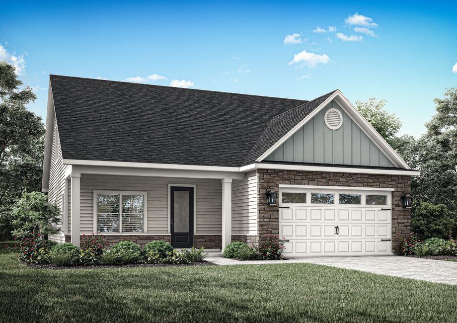 Exterior rendering of the Birch elevation 1.