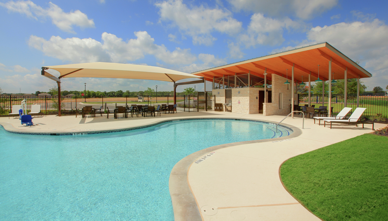 Swimming pool at The Colony.