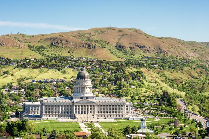 An elevated view of Utah