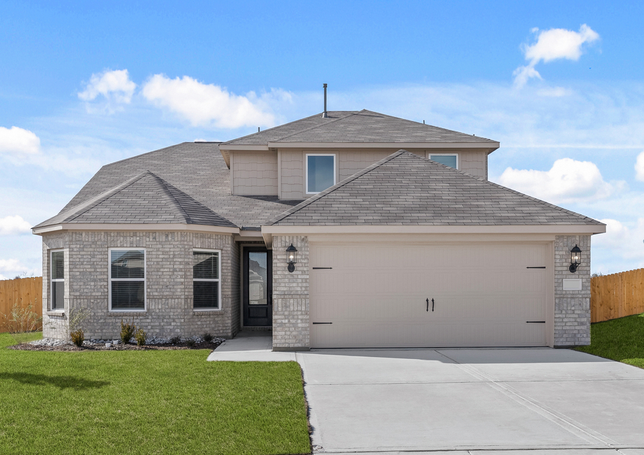The Huron is a beautiful brick home.