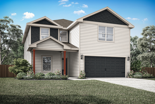 The Driftwood is a beautiful two-story siding home with cedar accents.