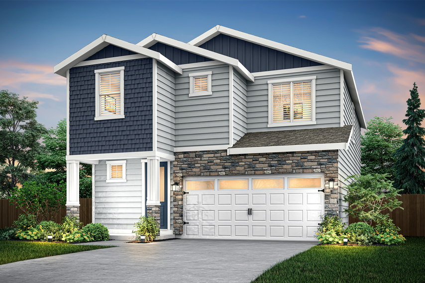 The Juniper is a beautiful two story home.