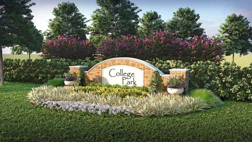 Rendering of the College Park monument in DFW, Texas.