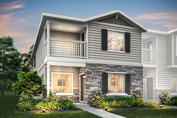 The Monarch is a beautiful two story home.