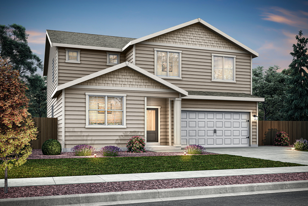 The Whidbey is a beautiful two story home.