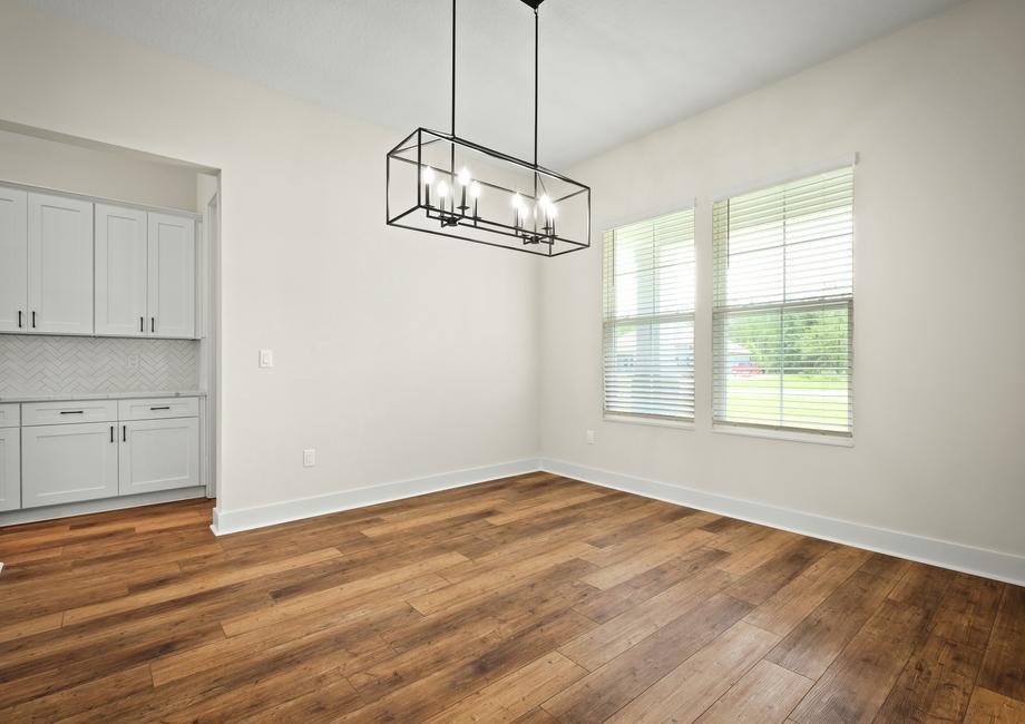 The dining room off the front of the home.