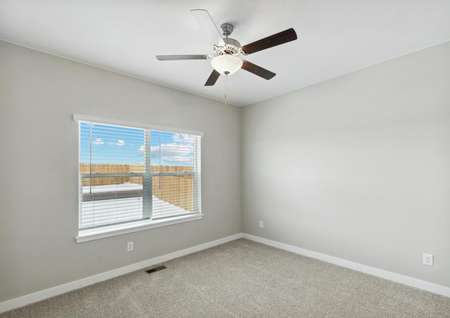 The master bedroom of the Chatfield plan is large enough for your king-sized furniture.