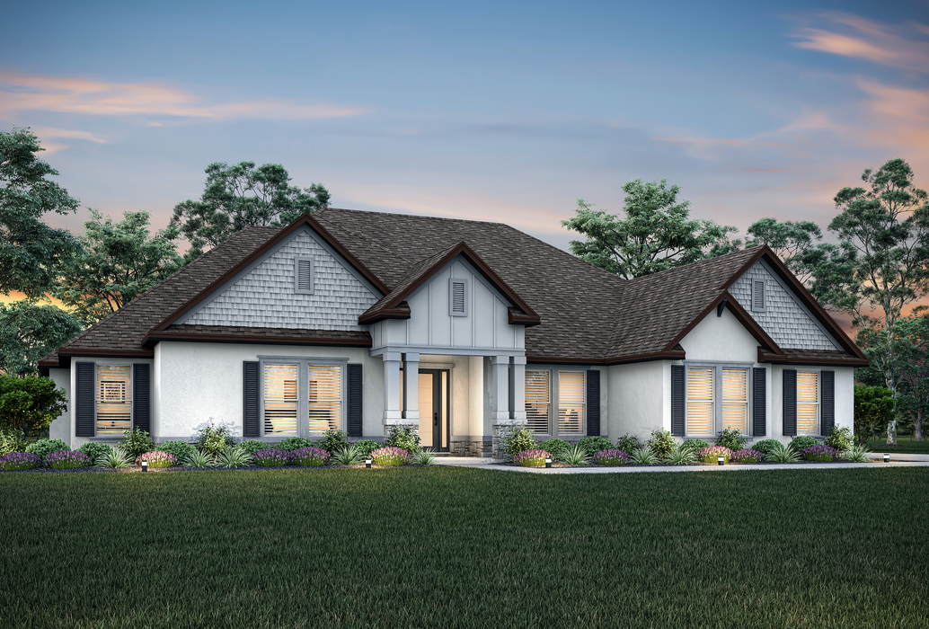 Dusk rendering of the Mantle elevation 2.