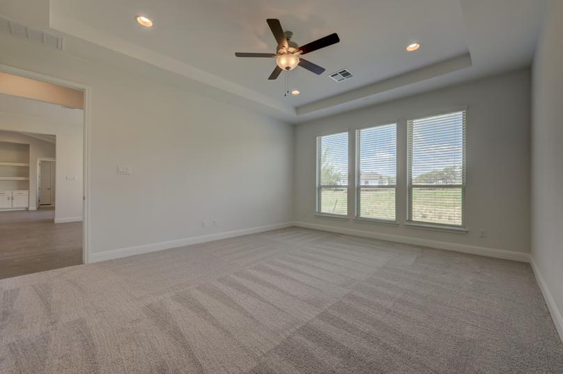Impressive master bedroom with all the space you need for your king-size furniture.