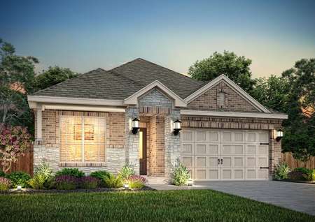 The Basswood is a beautiful single story home.