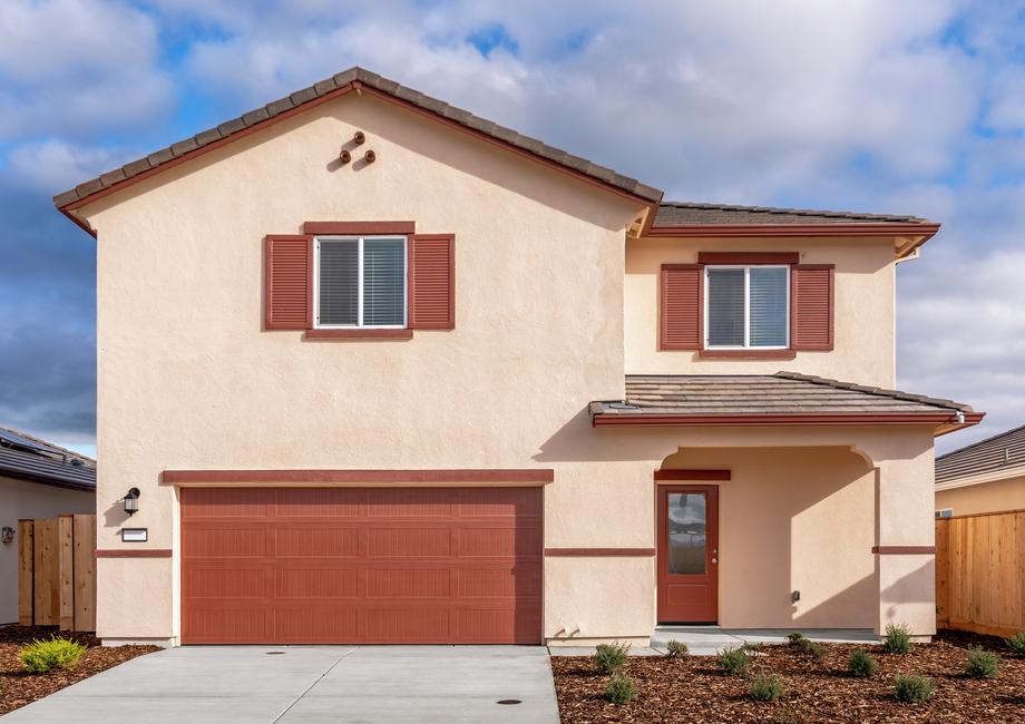 The Palomino is a beautiful home with stucco