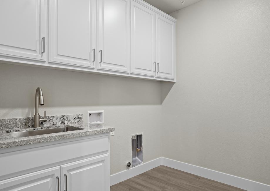 Laundry room with sink included