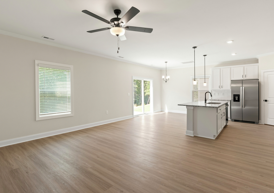 Open-concept living area