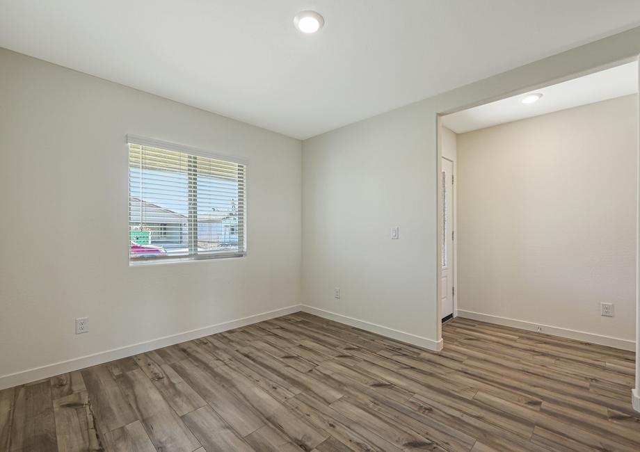 Enjoy family meals in this spacious dining room.