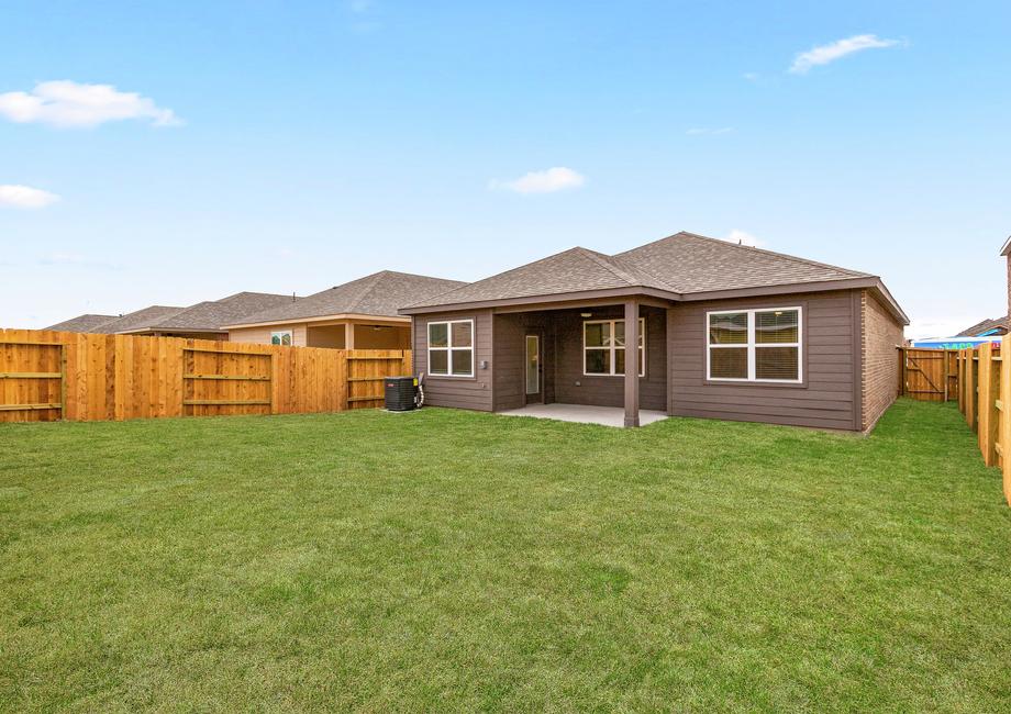 Features a spacious backyard, perfect for kids to run around in.