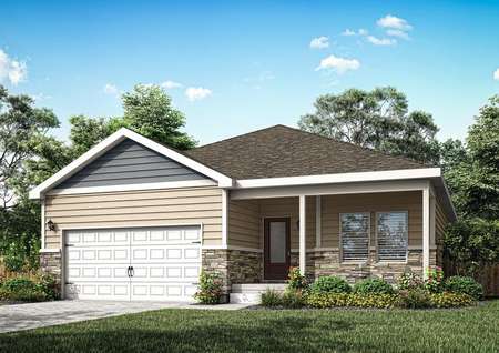 The Ascent is a beautiful single story home siding.