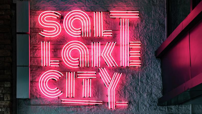 Salt Lake City is for Lovers neon sign