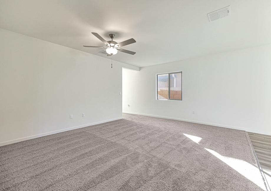 Enjoy time with family and friends in this spacious, open family room.