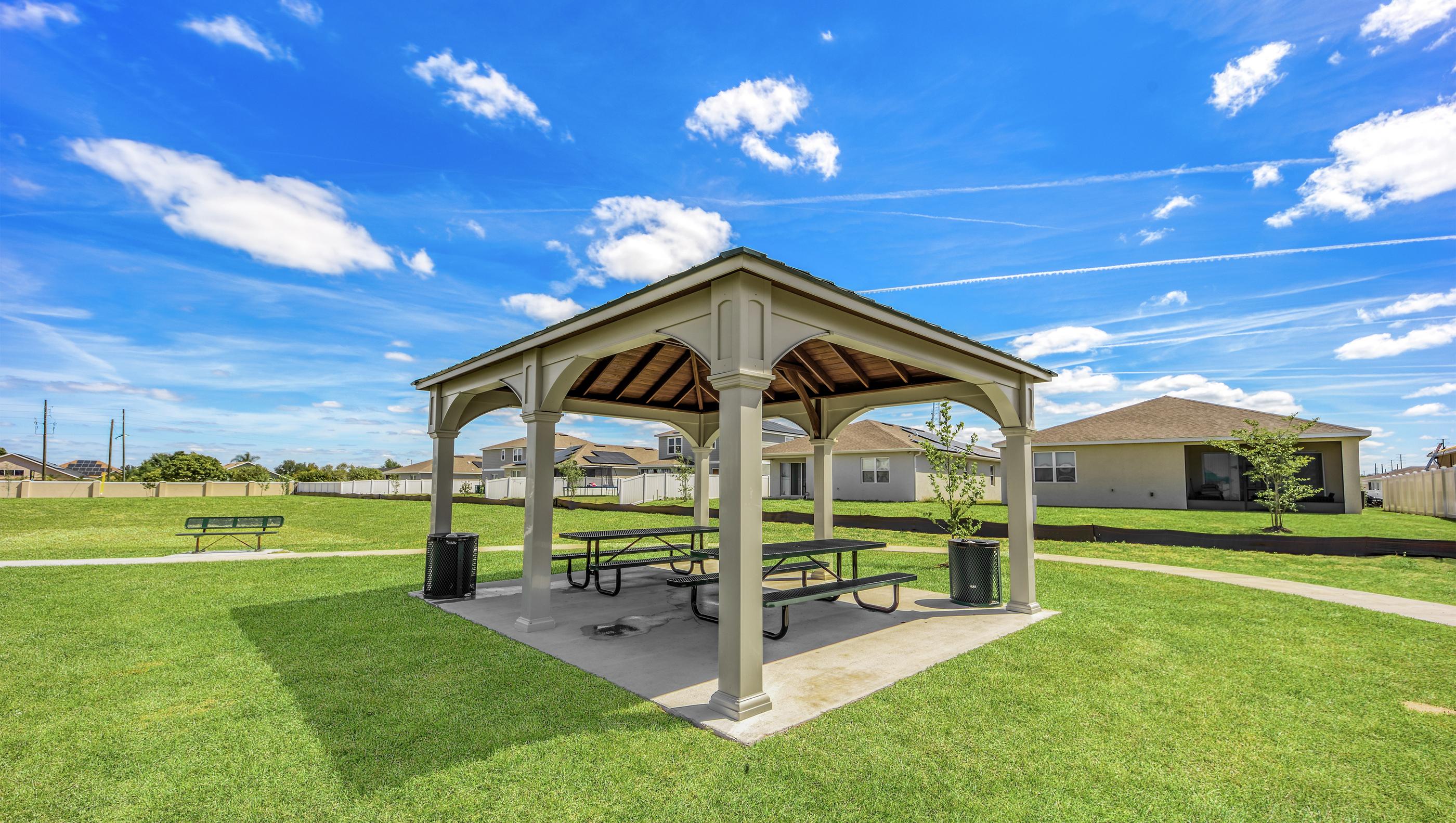 Picnic pavilion at Sol Vista