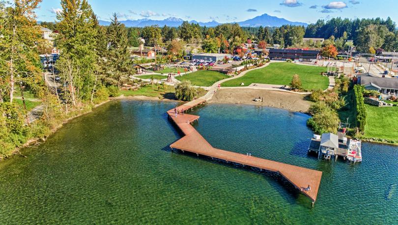 North Cove Park on Lake Stevens has a dock