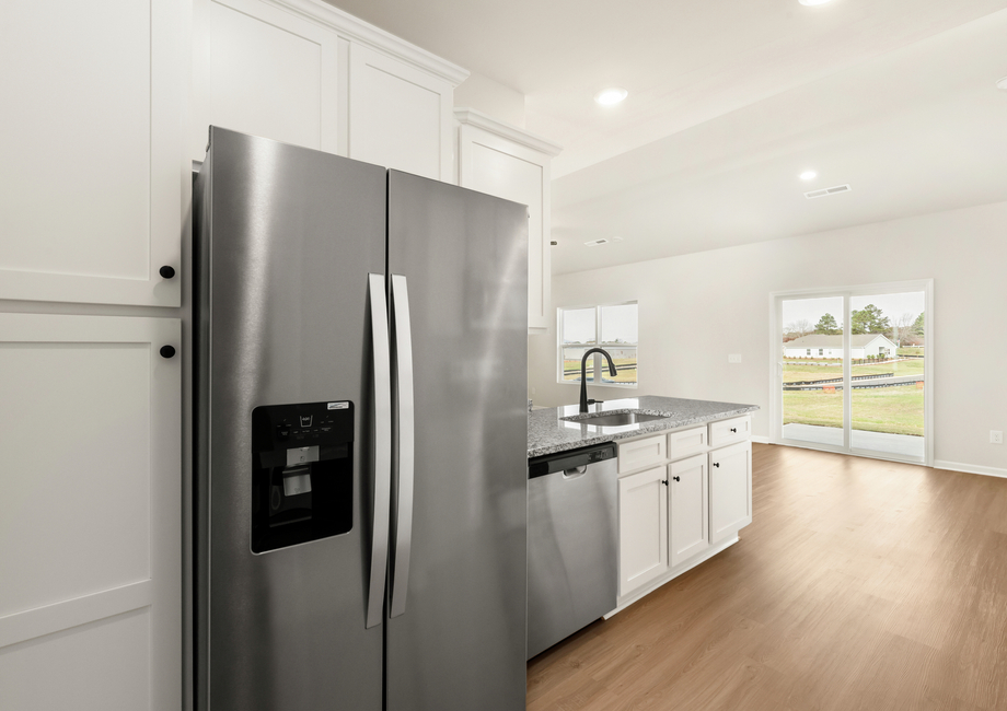 Each home comes with stainless steel appliances