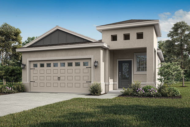 Day rendering of the Lilac plan by LGI Homes
