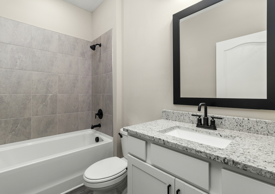Third bathroom with great counterspace