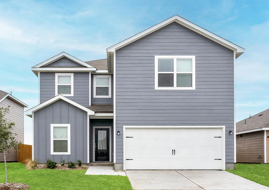 The Driftwood is a beautiful, two-story home.