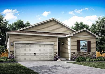 The beautiful Chatfield floor plan is a one-story home.