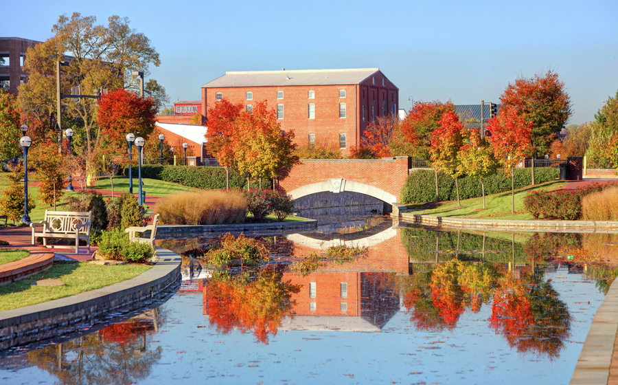View of the water in Frederick, Maryland