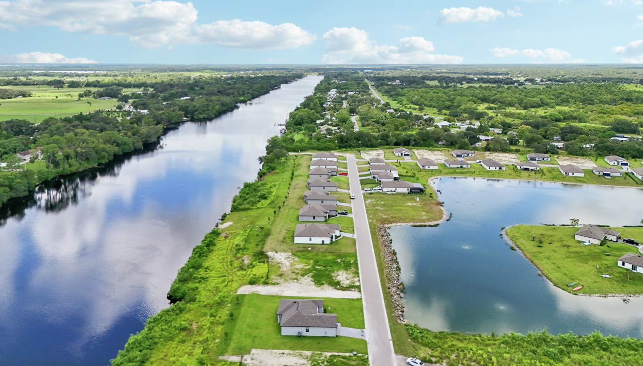 Incredible aerial views of Liberty Shores