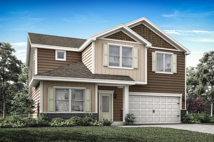 The Mercer is a beautiful two story home.