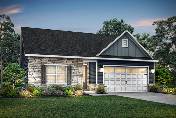 Dusk rendering of the Cary elevation 2.